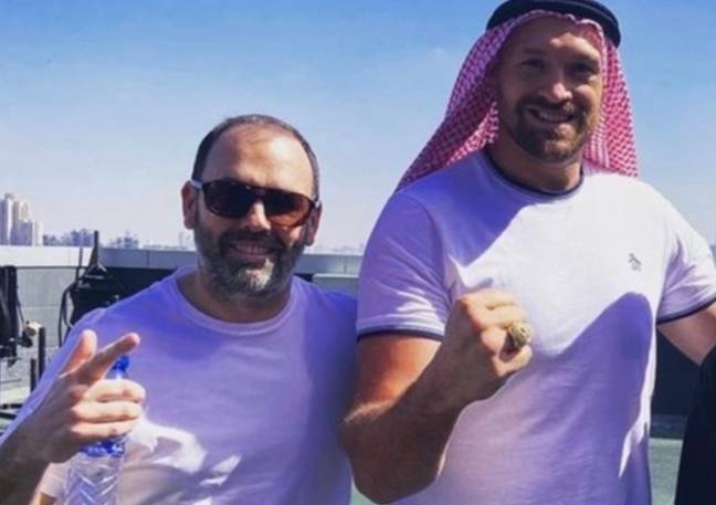 Fury and Kinahan were pictured together in Dubai in February (Image: Instagram/Niall Ryan)