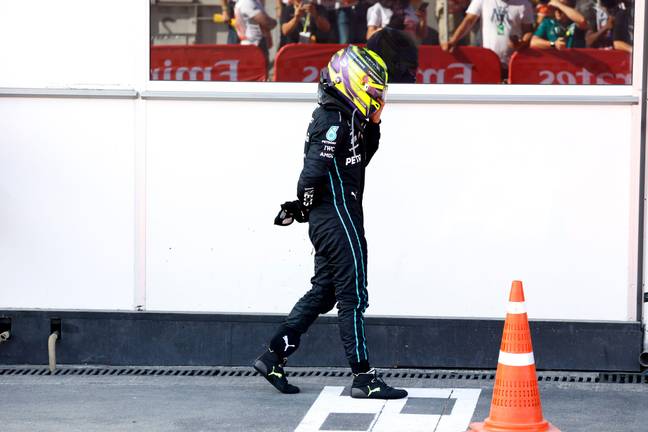 Hamilton's issues continued at Baku with a back problem to go with his problem car. Image: Alamy