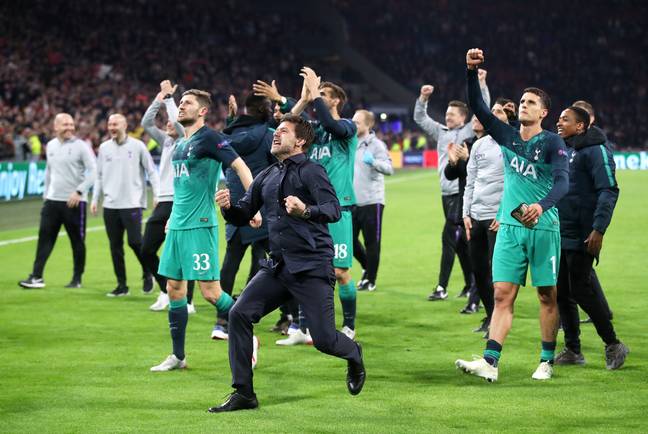 Poch helped deliver one of the best nights in Spurs' modern history, in the Champions League semi-final comeback. Image: PA Images