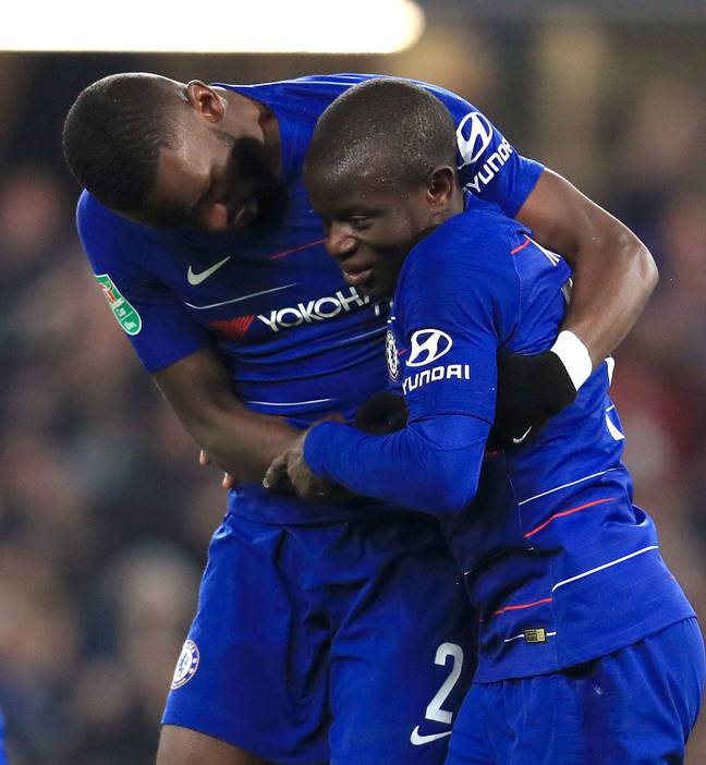 Rudiger reserved special praise for N'Golo Kante in his goodbye letter (Image: PA)