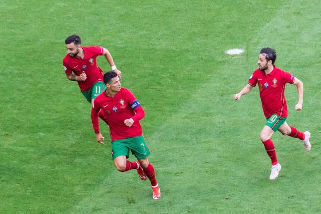 Cristiano Ronaldo finished as the top goalscorer at Euro 2020 with five goals. (Alamy)