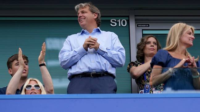 Owner of Chelsea Todd Boehly in the stands ahead of the Premier League match at Stamford Bridge. (Alamy)