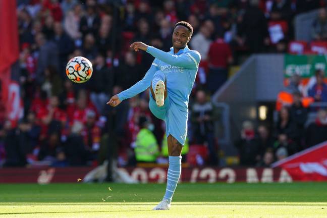 Sterling hasn't been playing for City much this season and has been linked with Barcelona. Image: PA Images