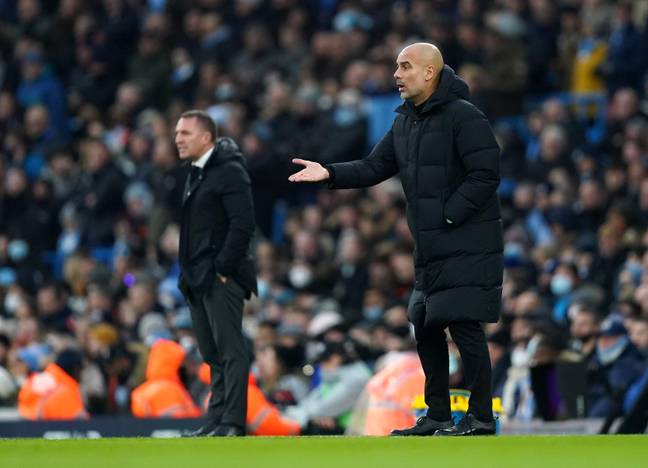 Guardiola would not have been happy with his side's second half performance. Image: PA Images