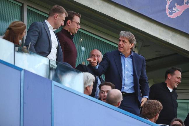 Todd Boehly in attendance at Stamford Bridge. (Alamy)