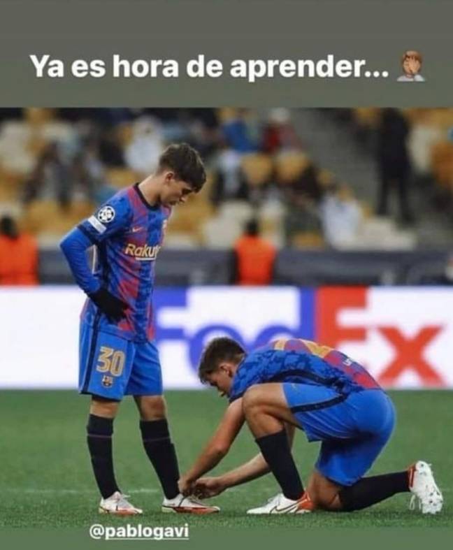 Nico Gonzalez recently teased Gavi for being unable to tie his laces (Image credit: Nico Gonzalez/Instagram)