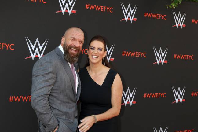 Triple H and his wife, Stephanie McMahon. (Image Credit: Alamy)