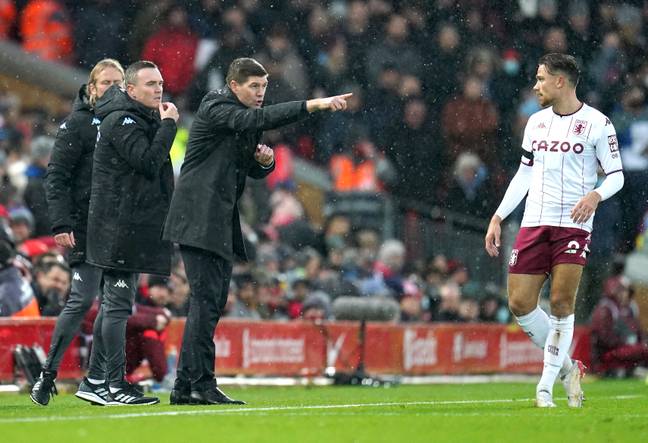 Gerrard managing at the ground where he became a legend. Image: PA Images