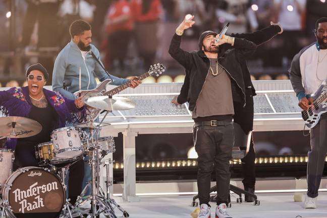 Eminem playing this year's Super Bowl halftime show. Image: PA Images