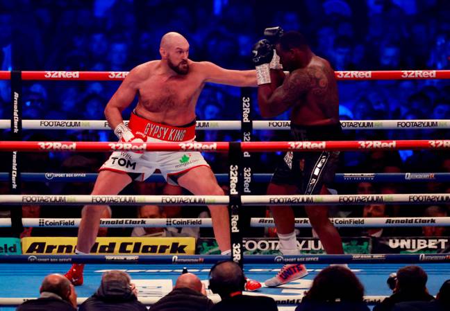 Tyson Fury beat Dillian Whyte at Wembley last month 