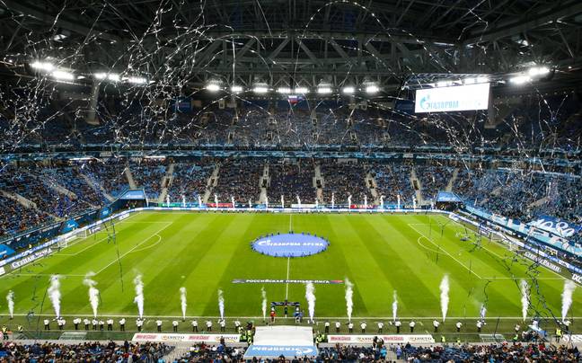 The Gazprom Arena was due to host the final for the first time. Image: PA Images
