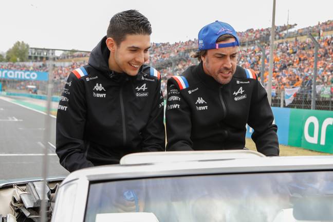 Esteban Ocon and Alonso won't be teammates next year. Image: Alamy