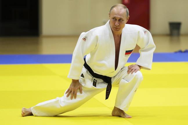 Putin holds a black belt in the Japanese martial art (Image: PA)