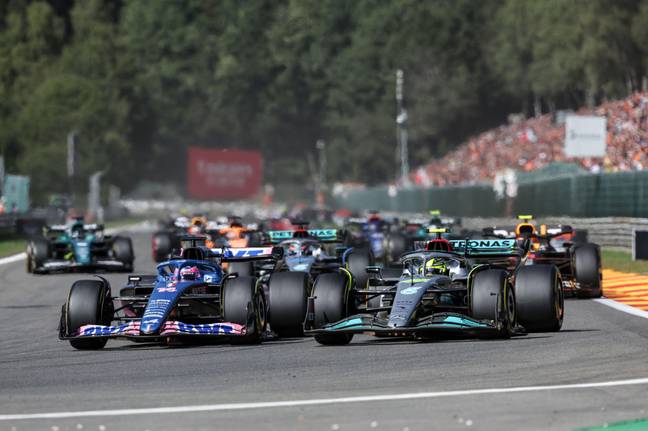 Hamilton and Alonso both had excellent starts. Image: Alamy