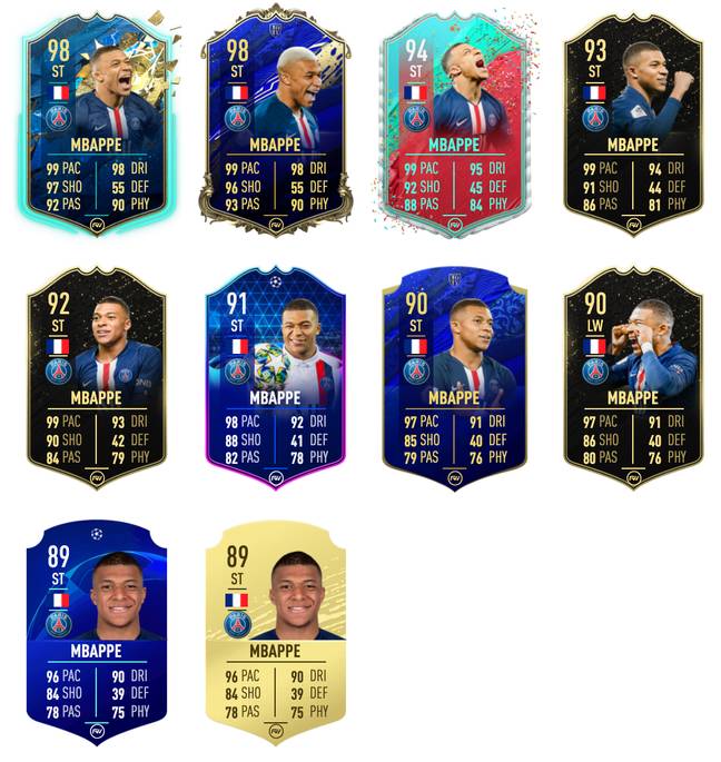 FIFA 20 was the first year that saw Mbappe's weak foot boost from four to five stars