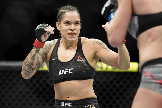 Amanda Nunes in action against Holly Holm. (Image Credit: Alamy)