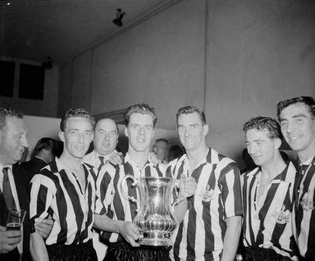 Stokoe (right) also won the FA Cup as a player with Newcastle in 1955 (Image: PA)
