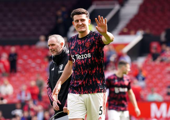 Maguire was all smiles ahead of kick off. Image: PA Images