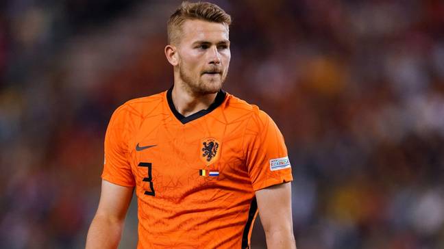 Matthijs de Ligt of the Netherlands during the UEFA Nations League League A Group 4 match between Belgium and Netherlands at the King Baudouin Stadium on June 3, 2022 in Brussels, Belgium.  (Alamy)