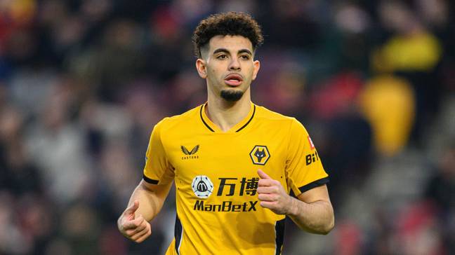 Rayan Ait-Nouri in action for Wolves. (Alamy)