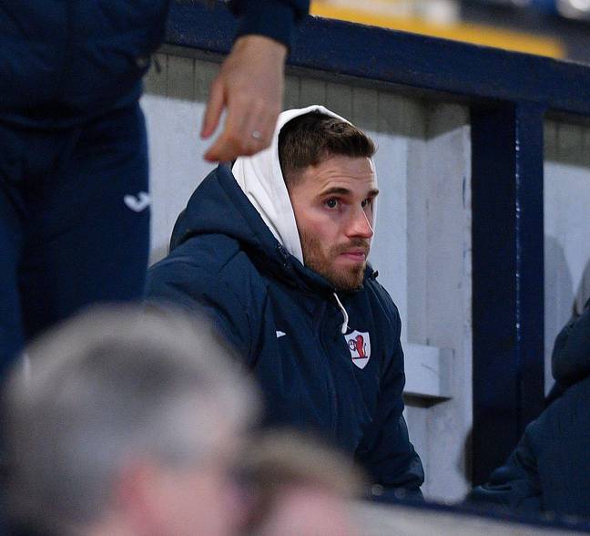 Goodwillie was only able to watch Raith Rovers from the stands. Image: PA Images