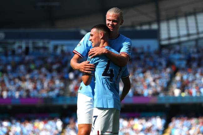 Phil Foden and Erling Haaland (Twitter)
