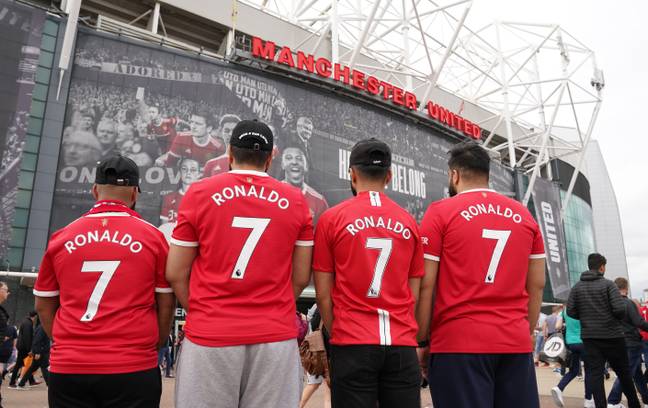 Fans showing off their Ronaldo 7 shirts. Image: PA Images