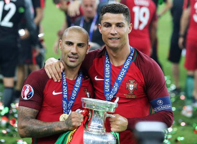 Quaresma and Ronaldo won the Euros in 2016 together. Image: PA Images