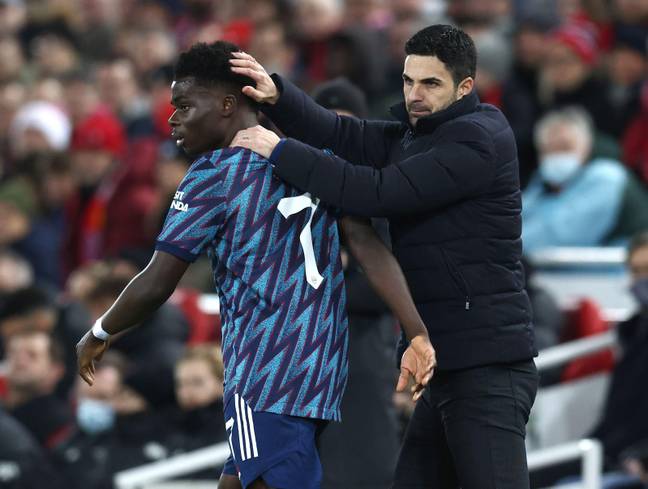 Mikel Arteta praised his players for the 'fight' in the match (Image: Alamy)