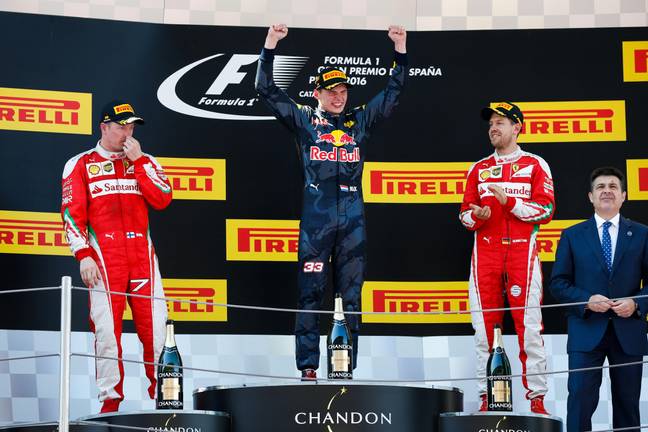 Max won his first race with Red Bull. Image: PA Images