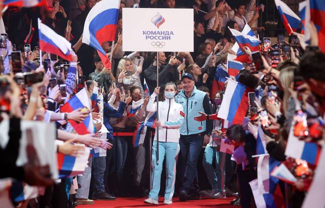 At the Olympics, 'Russia' compete as the Russian Olympic Committee, have no Russian flags (as you can clearly see), and no Russian anthem. Image: PA Images