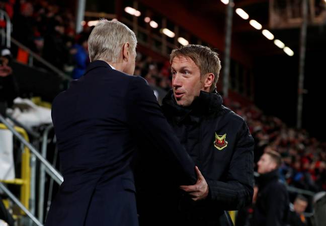 Potter masterminded Östersunds to a shock victory over Arsenal at the Emirates (Image: Alamy)