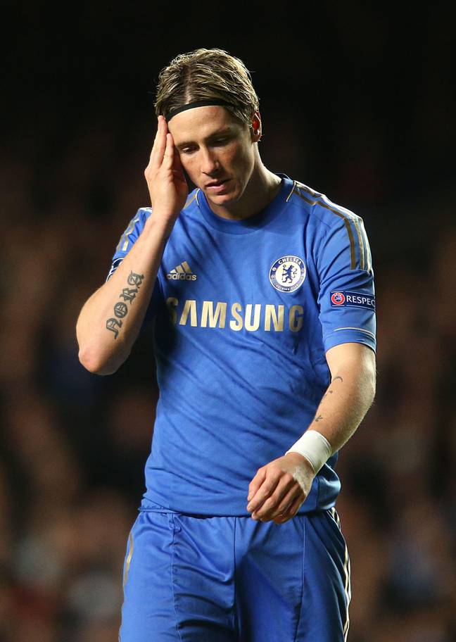 Fernando Torres struggled to produce his best form after leaving Liverpool for Chelsea (Image: Alamy)