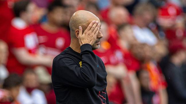 Pep Guardiola during the Community Shield