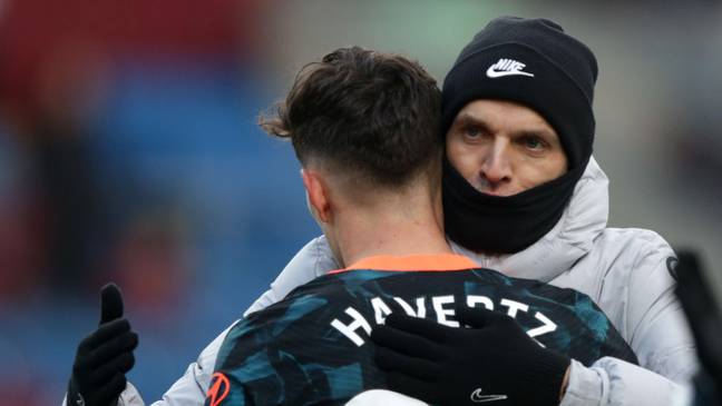 Kai Havertz and Thomas Tuchel. (Alamy)