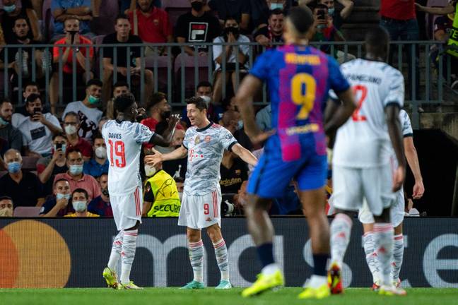 Lewandowski has scored for Bayern against Barcelona in the Champions League. Image: Alamy