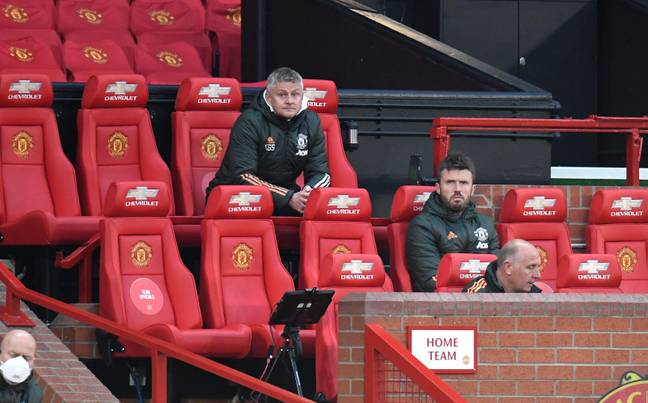 Former Manchester United manager Ole Gunnar Solskjaer in the dugout. (Image Credit: Alamy)