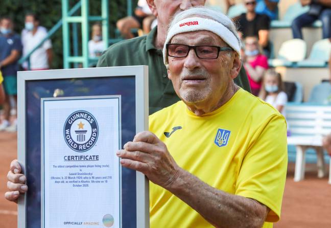 Stanislavskyi holds the Guinness World Record for being the world's oldest tennis player (Image: PA)