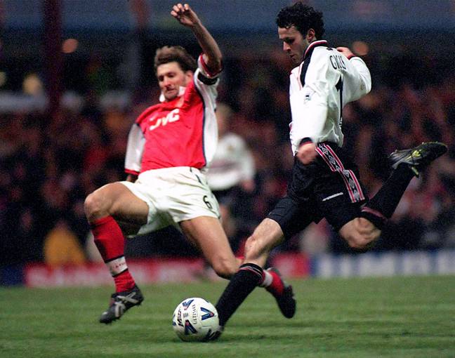 Arguably Ryan Giggs' best goal in a Manchester United shirt. (Alamy)