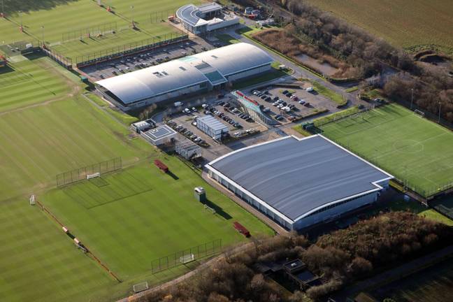 Will the grass be too long at United's Carrington training ground? Image: Alamy