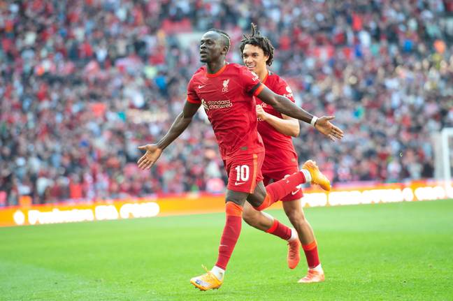 Mane scored a brace as Liverpool beat Manchester City 3-2 at Wembley (Image: PA)