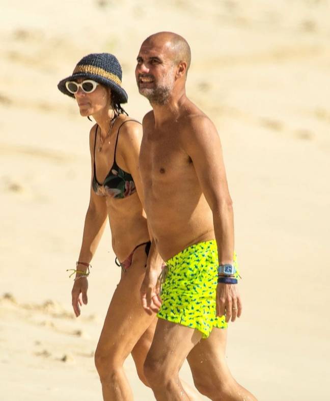 Pep Guardiola on holiday in Barbados. BackGrid / The Sun