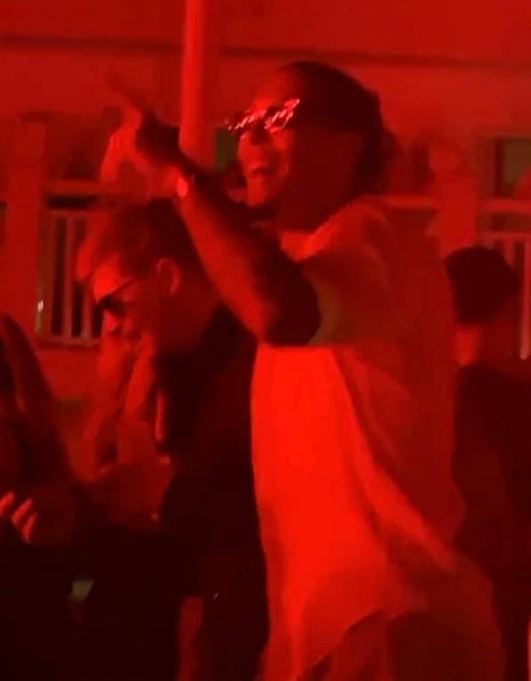 Van Dijk and De Bruyne have been spotted partying together in Ibiza (Image: Twitter/JamesM1098)