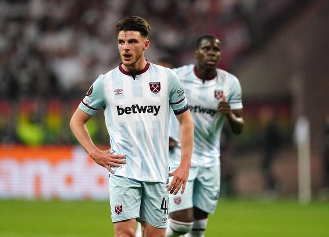 United have been linked with Rice in the past but West Ham reportedly want over £100 million for the midfielder. Image: Alamy