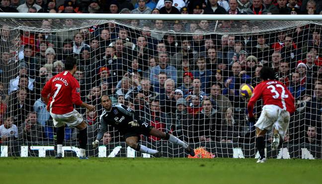 Ronaldo slots home the winning penalty. Image: PA Images