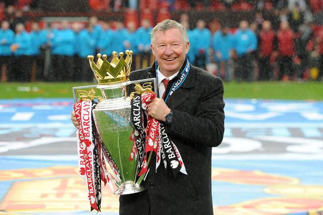 No United manager has held the Premier League trophy since Fergie retired in 2013. Image: Alamy