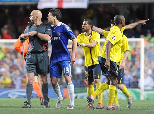 Ovrebo now admits that perhaps Chelsea should have had a penalty. Credit: Shutterstock