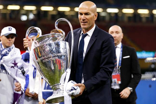 Zidane's record in Europe makes him perfect for PSG. Image: PA Images