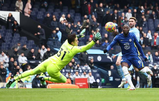 Lukaku had one effort saved by Ederson. Image: PA Images
