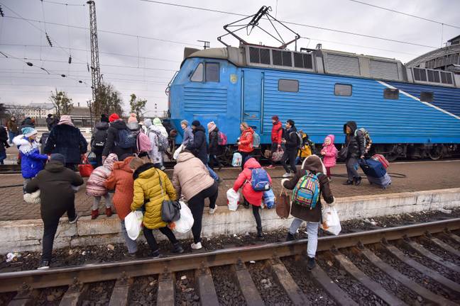 Civilians are being forced to flee the country. Credit: Alamy